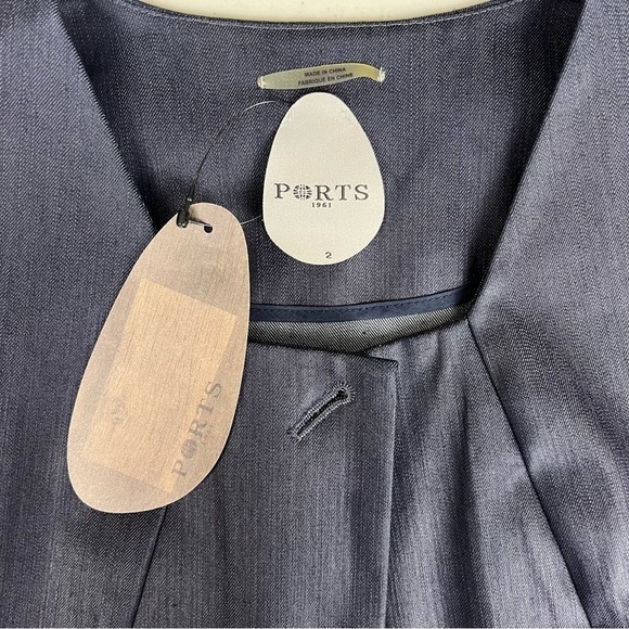 PORTS‎ 1961 Womens Cropped Bolero Blazer Jacket Size 2 New - Picture 4 of 11